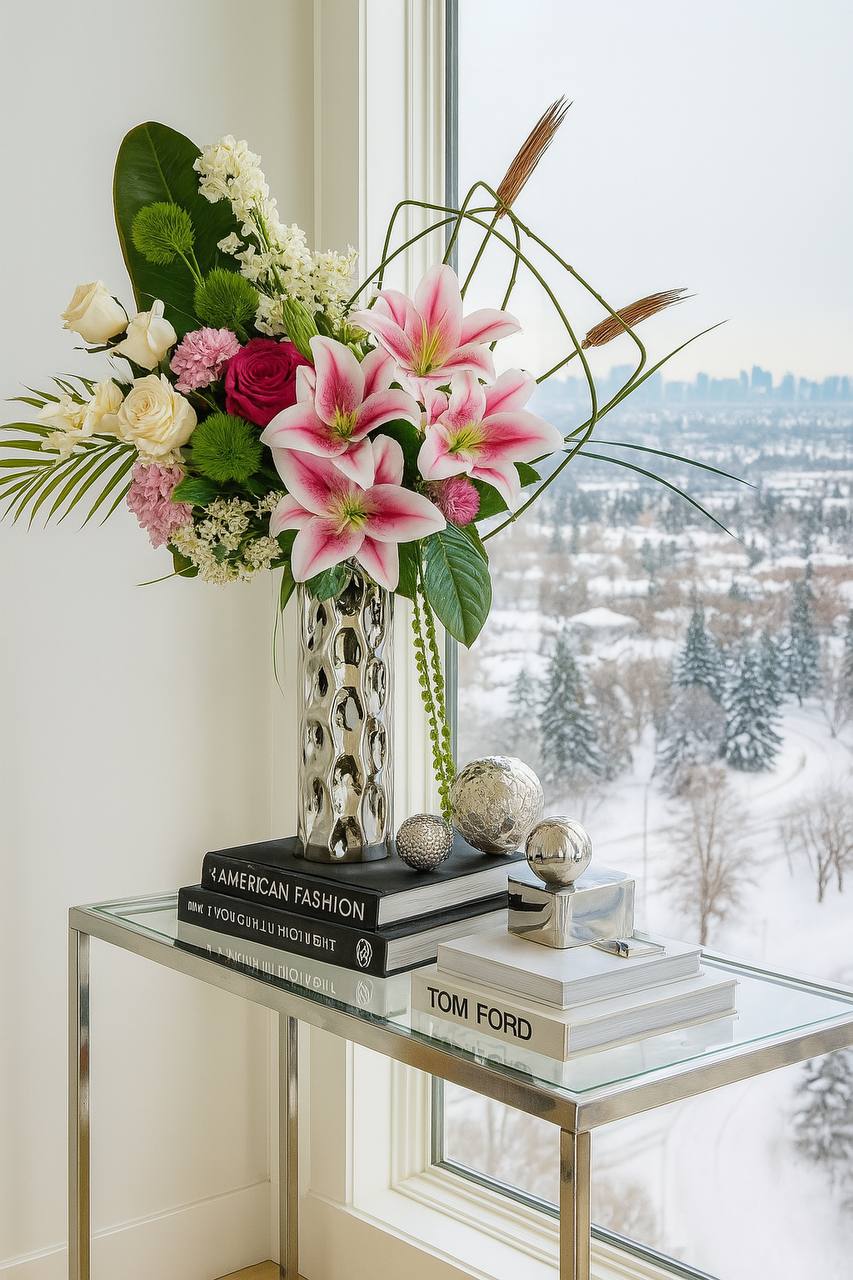 Silver and pink delight